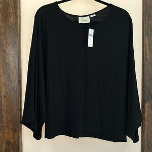 Maeve Black Tunic Top